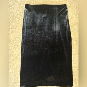 NWT Express Black velvet Pencil Skirt